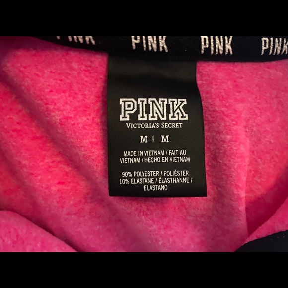 ⚜️Victoria Secret Half Zip Pink Top Size Medium⚜️ - Picture 5 of 5